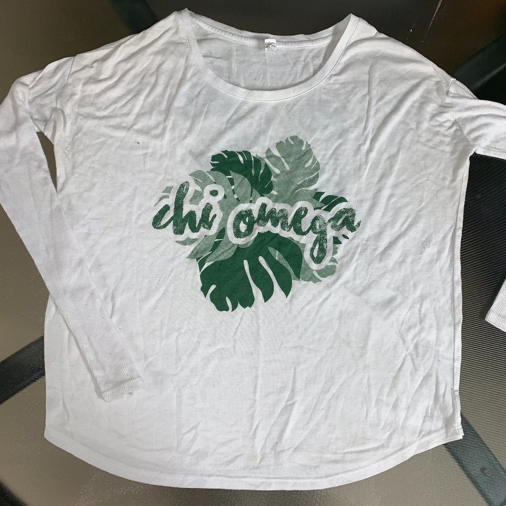 Chi Omega longsleeve tee